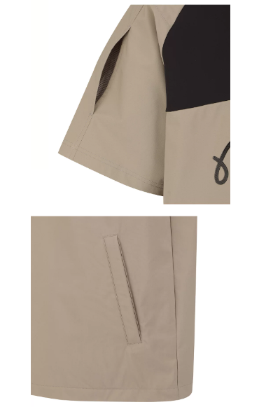 Malbon men short sleeve jacket fabric and embroidered branding