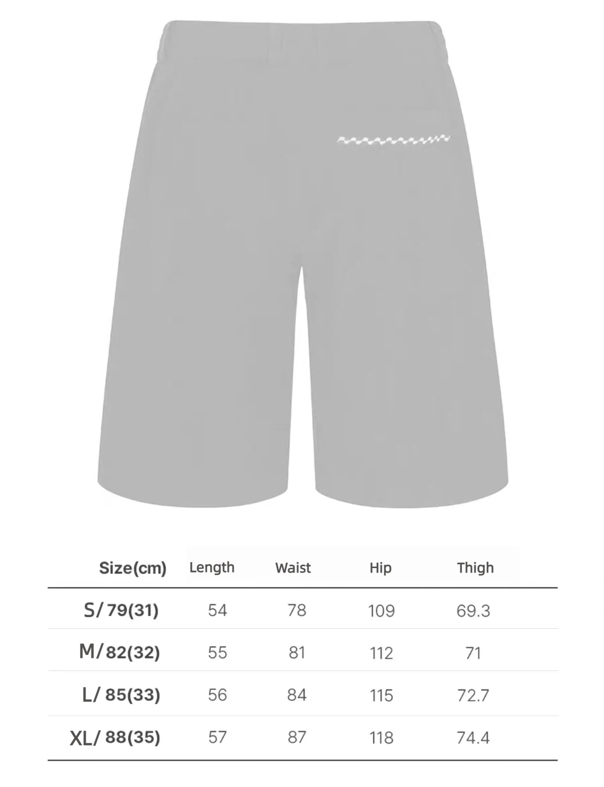 Malbon men's Elastic Waist Athletic Golf Shorts in Mint Green, size chart