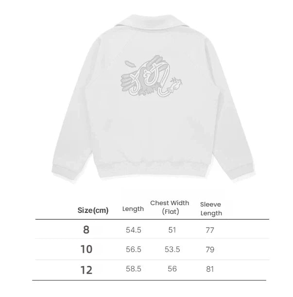 Malbon Women Golf Polo Sweatshirt Stand Collar Casual Jacket 2025 Autumn Winter Beige size chart