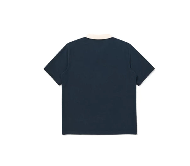 Malbon men golf polo styled view on model