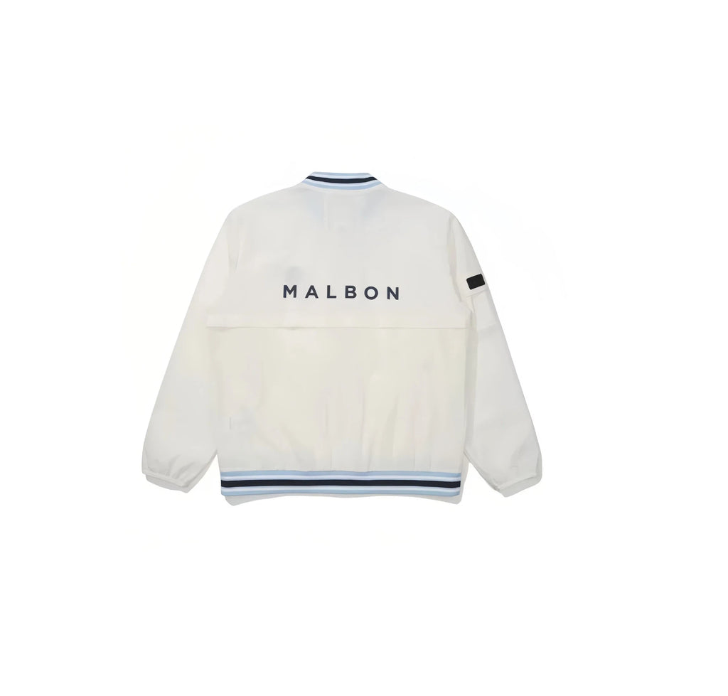 Malbon men golf zip jacket side profile sport fit