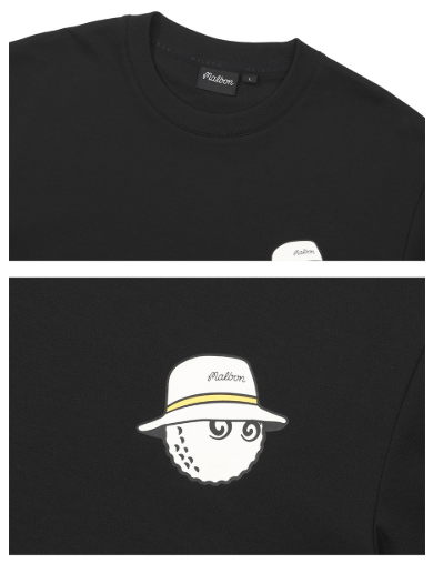 Malbon black T-shirt chest detail