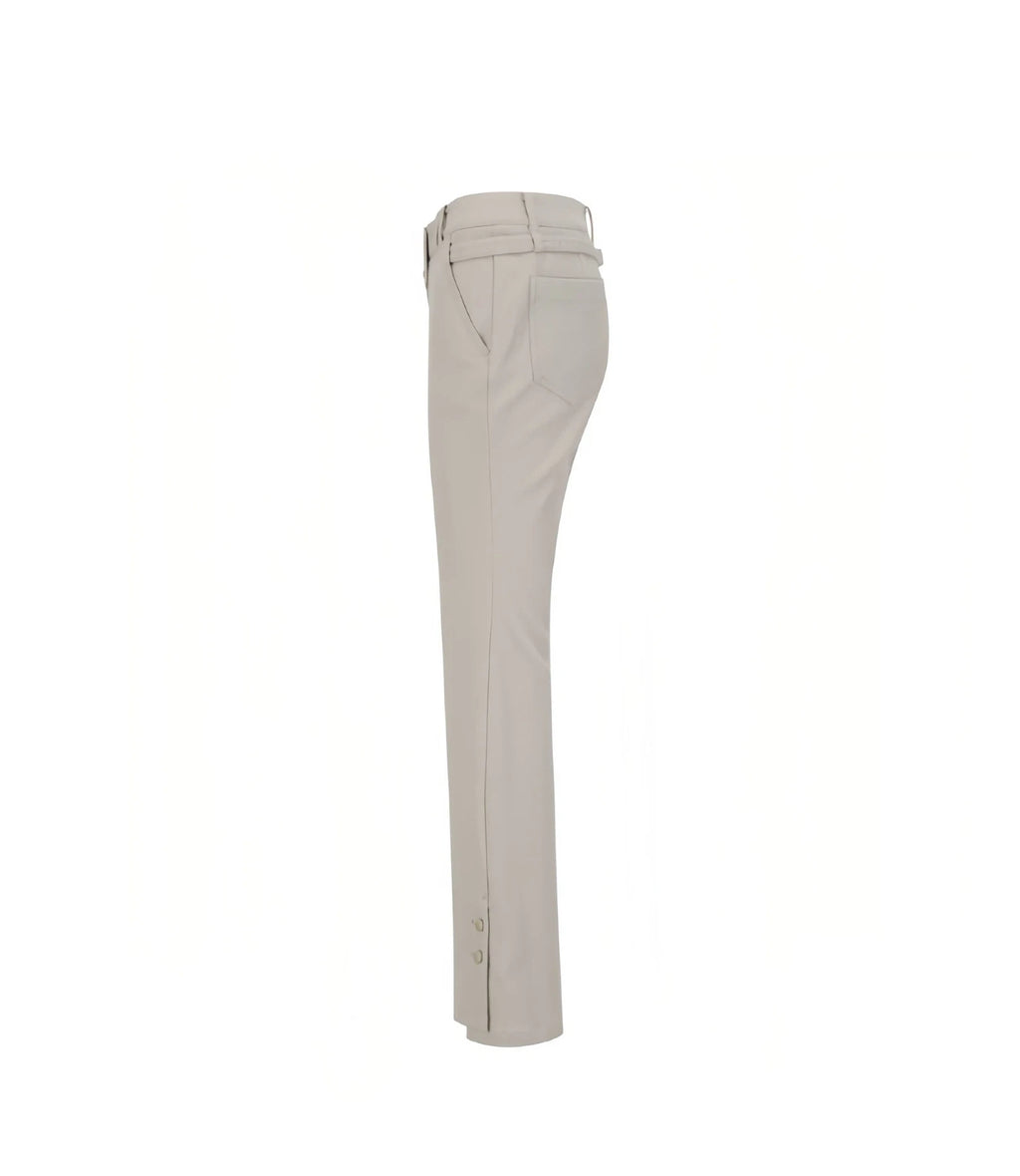 St Andrews Women's Slim-Fit Flare Golf Pants in white — alternate colourway