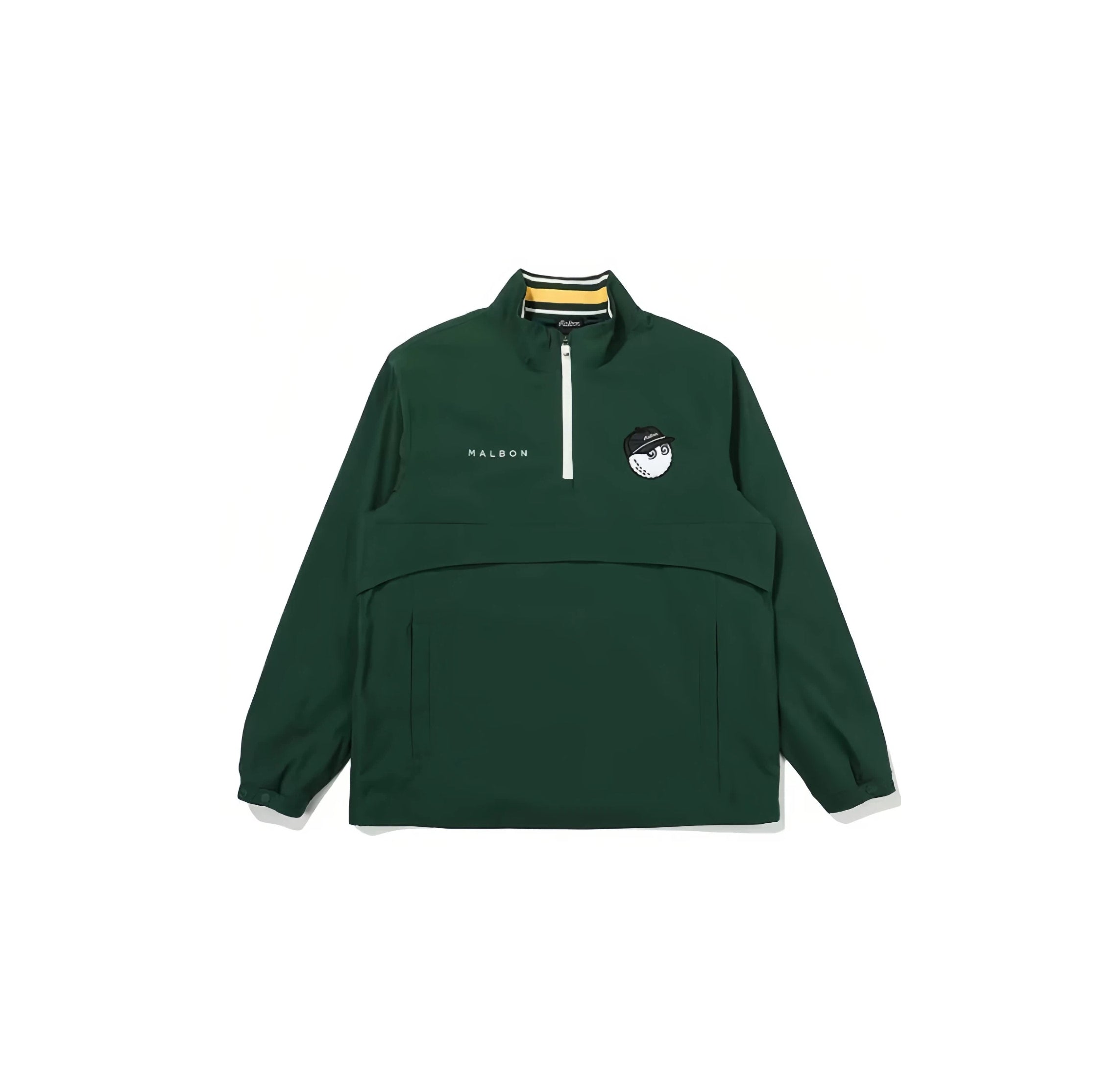Malbon men golf jacket fabric stretch detail