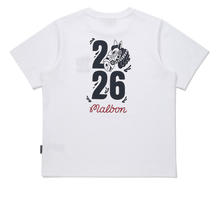 Malbon Golf Unisex Solid Logo Graphic T-Shirt