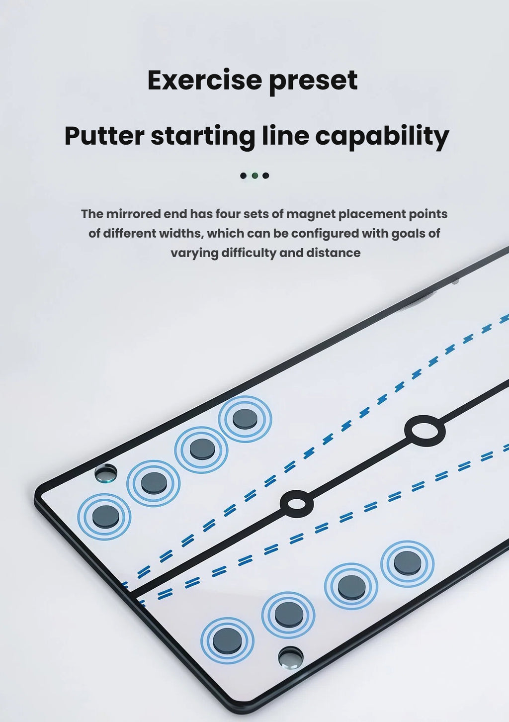 Caiton Golf Putting Mirror Magnetic Gate Post Alignment Practice Aid