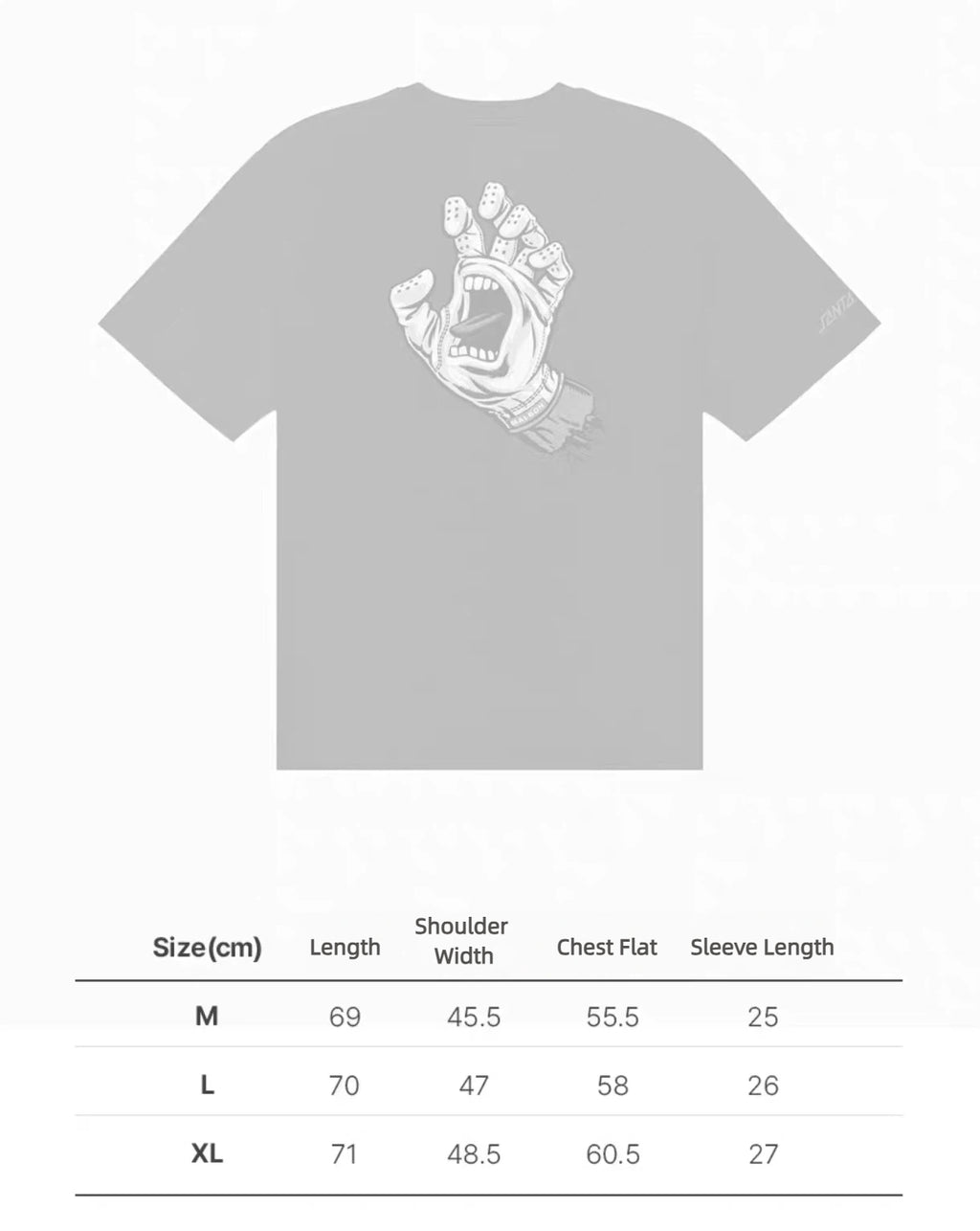 Malbon men's quick-dry T-shirt size chart for black