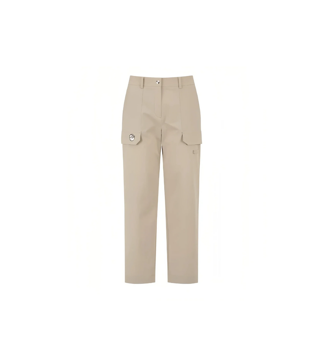 Malbon women's straight-leg cargo golf pants in Khaki - image 3