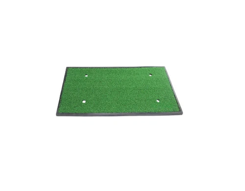 Golf swing practice mat 4-hole turf hero shot with four pre-positioned tee holes