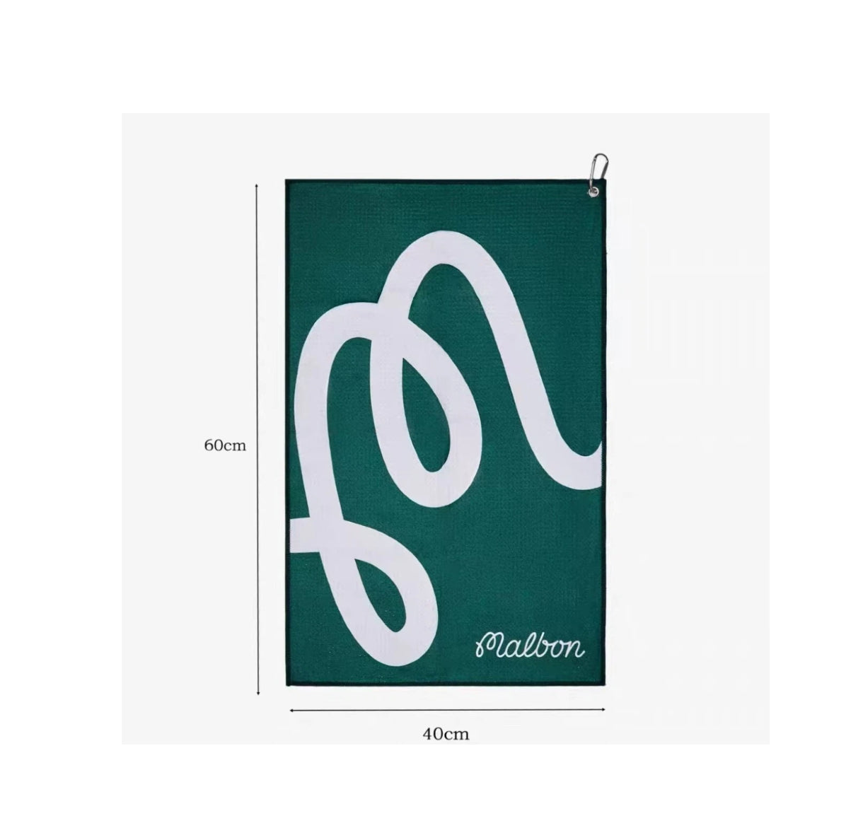 Malbon Golf Towel — back-side detail