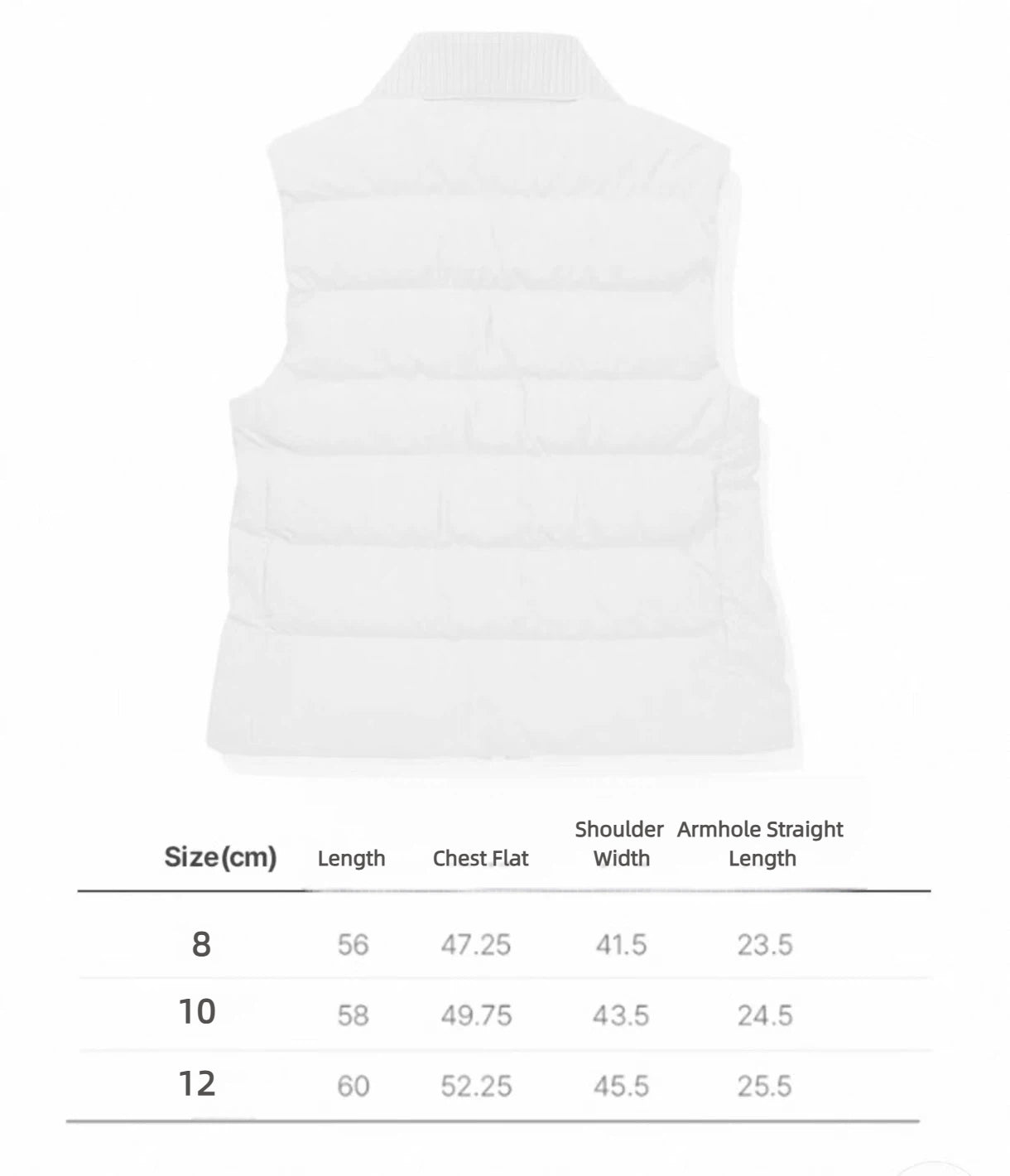 Malbon Golf Women’s Lightweight Thermal Down Vest orange size chart