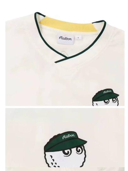 Malbon men's long-sleeve V-neck golf pullover product shot #5