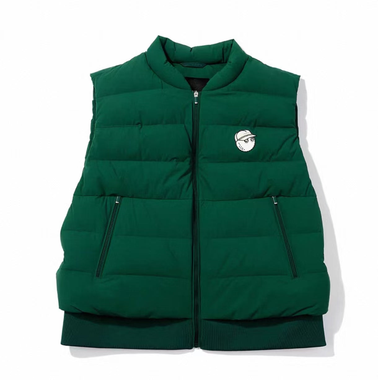 Malbon Golf Women’s Premium Duck Down Insulated Vest green front view