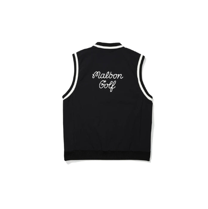 Malbon men golf vest black colour variant