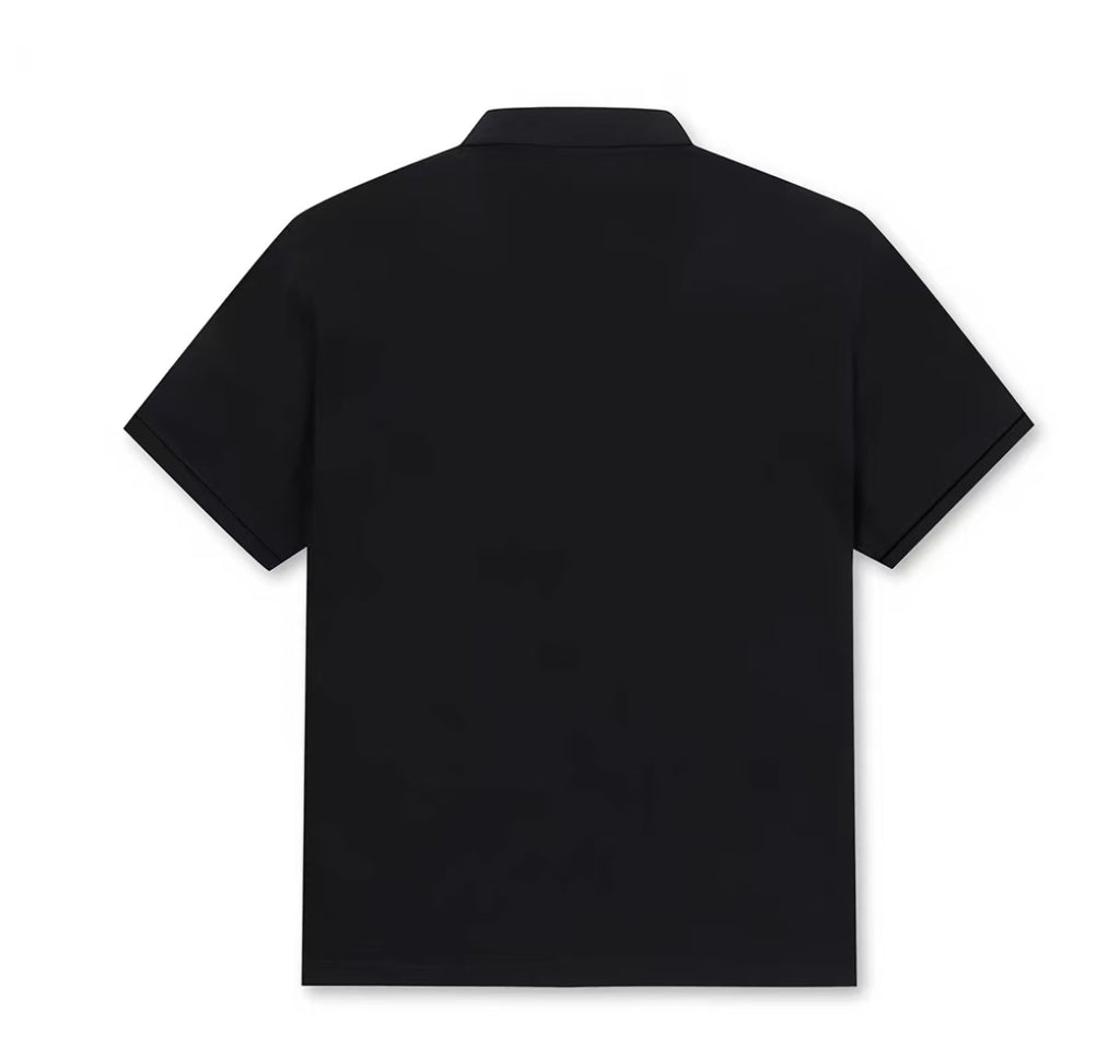 Golden Bear Black cotton golf polo rear view
