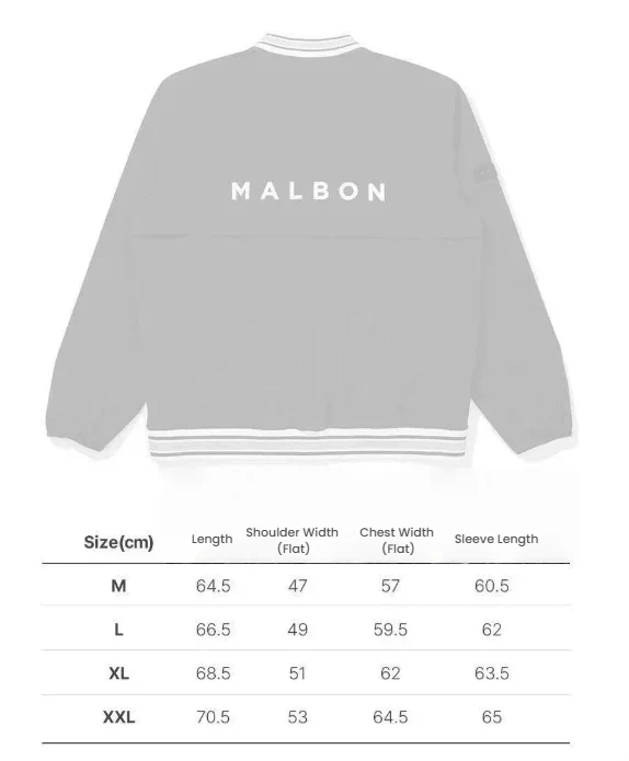 Malbon Men's Golf Zip Jacket - Breathable Sport Outerwear White size chart