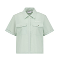 Malbon women's mint green utility golf shirt front view
