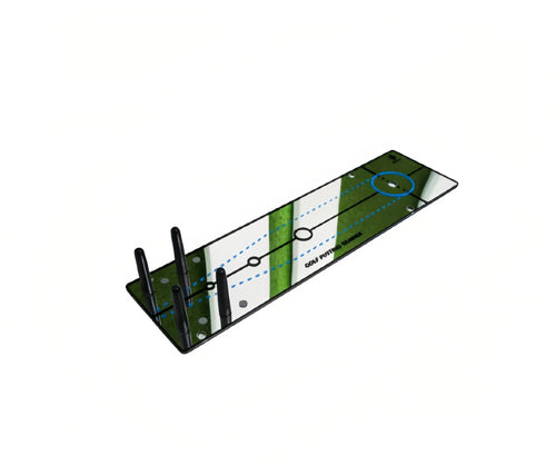Caiton Golf Putting Mirror with magnetic gate posts attached for putter face alignment training