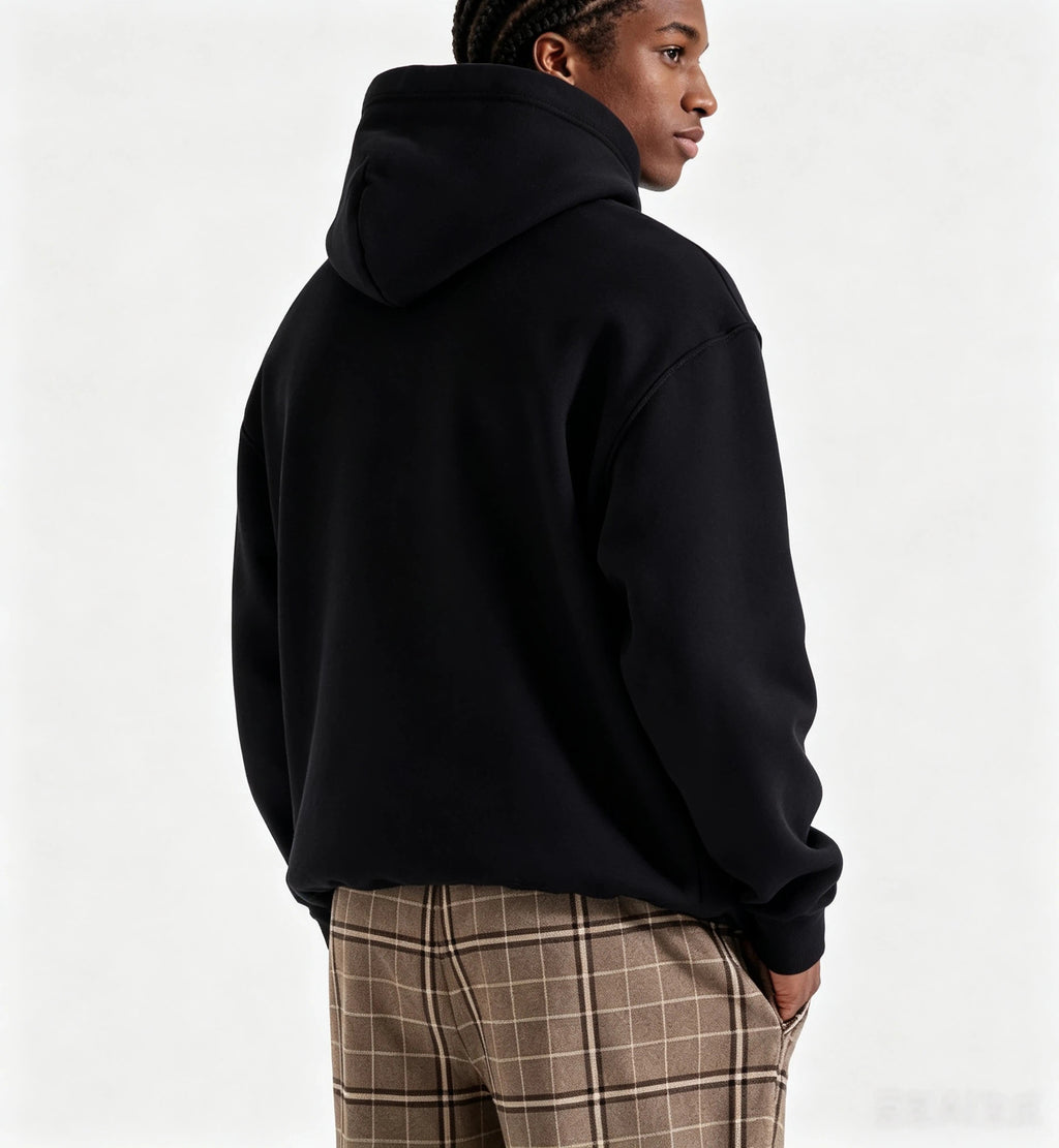 Malbon Golf Pestle Graphic Heavyweight Black Streetwear Hoodie
