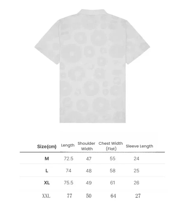 Malbon Men Golf Polo Shirt Logo Collar Tee 2026 Green size chart