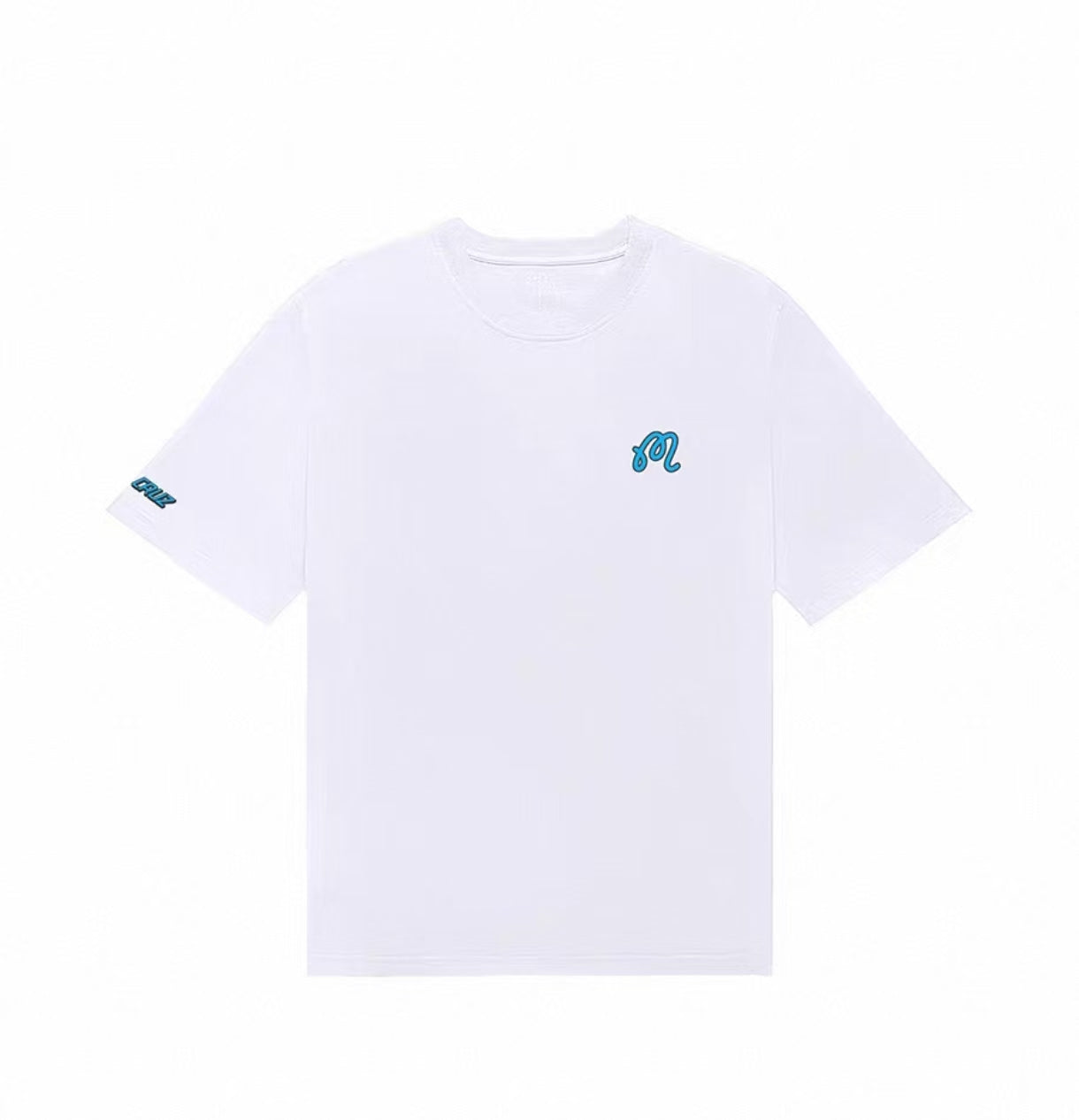 Malbon men's white quick-dry graphic T-shirt front view