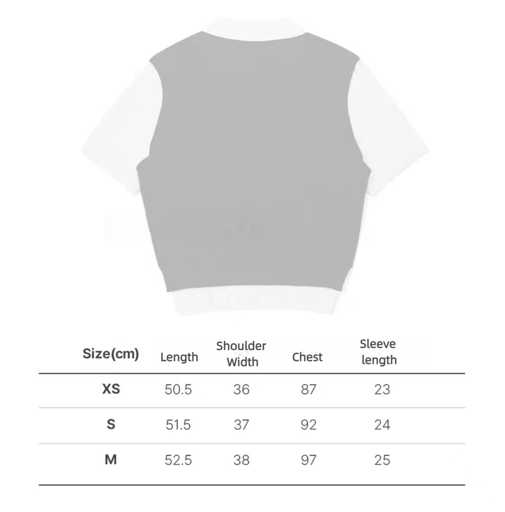 Malbon Veronica Polo AEGEAN BLUE / SURF SPRAY size chart