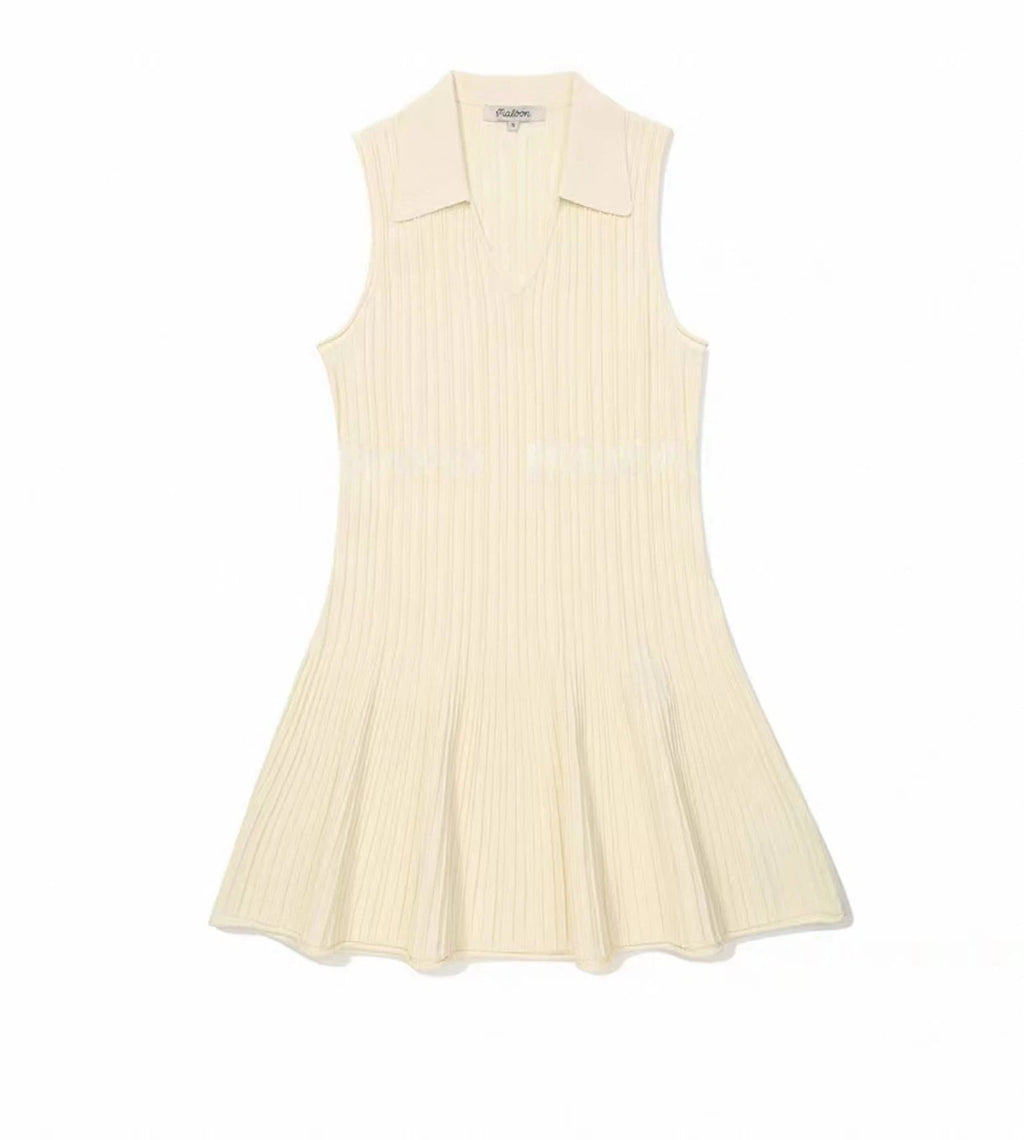 Malbon Selena Golf Dress Beige golf dress front view