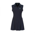 Malbon Studio Seoul Sleeveless Polo Golf Dress Black polo golf dress front view