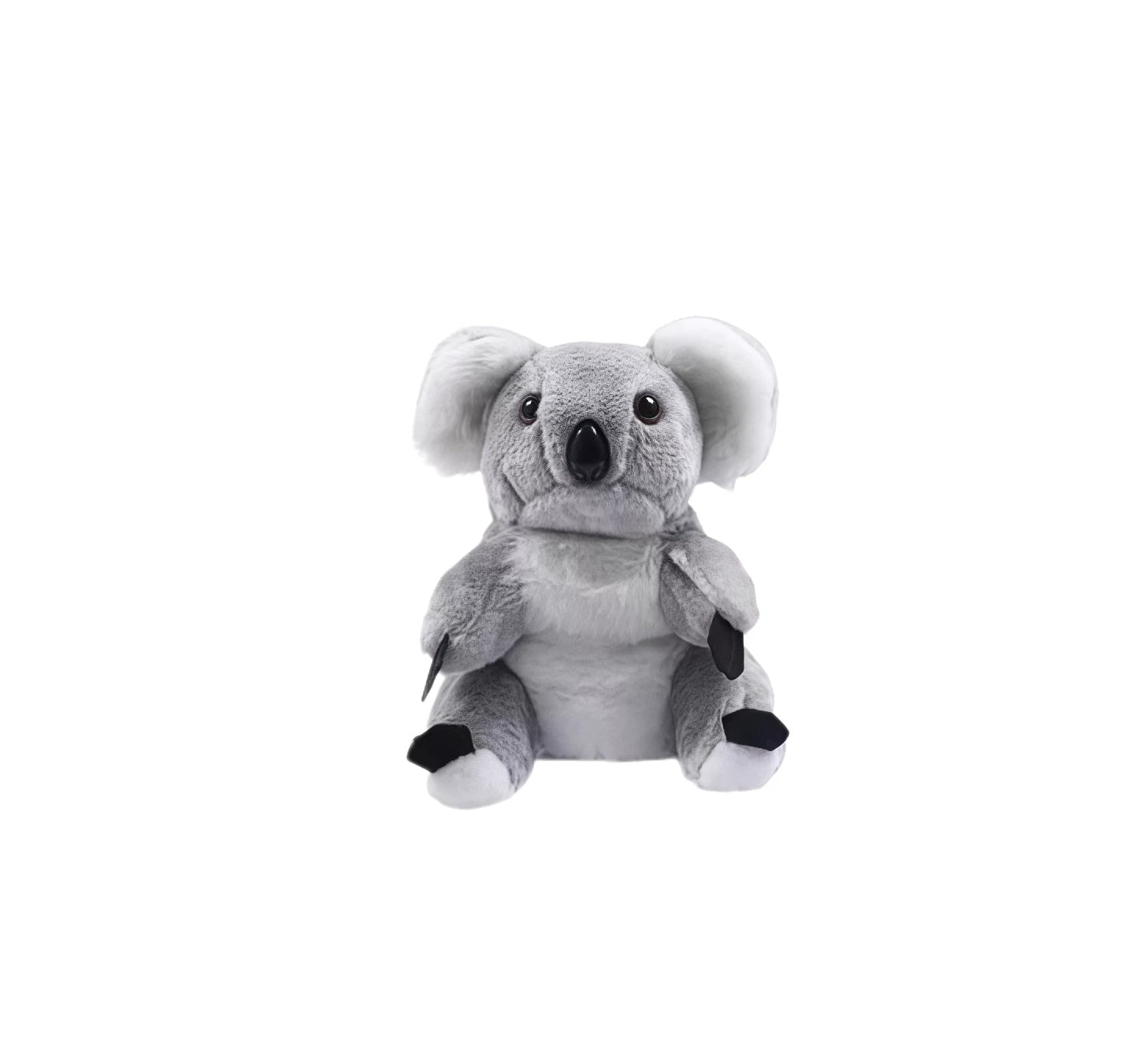 Cute koala - shaped plush golf driver headcover, featuring soft gray fur, black nose, and white inner ears, designed to protect your 1 wood club with a playful and unique animal - themed design.