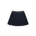 Malbon Women's Tennis Skirt Navy Blue tennis-style golf skirt front view