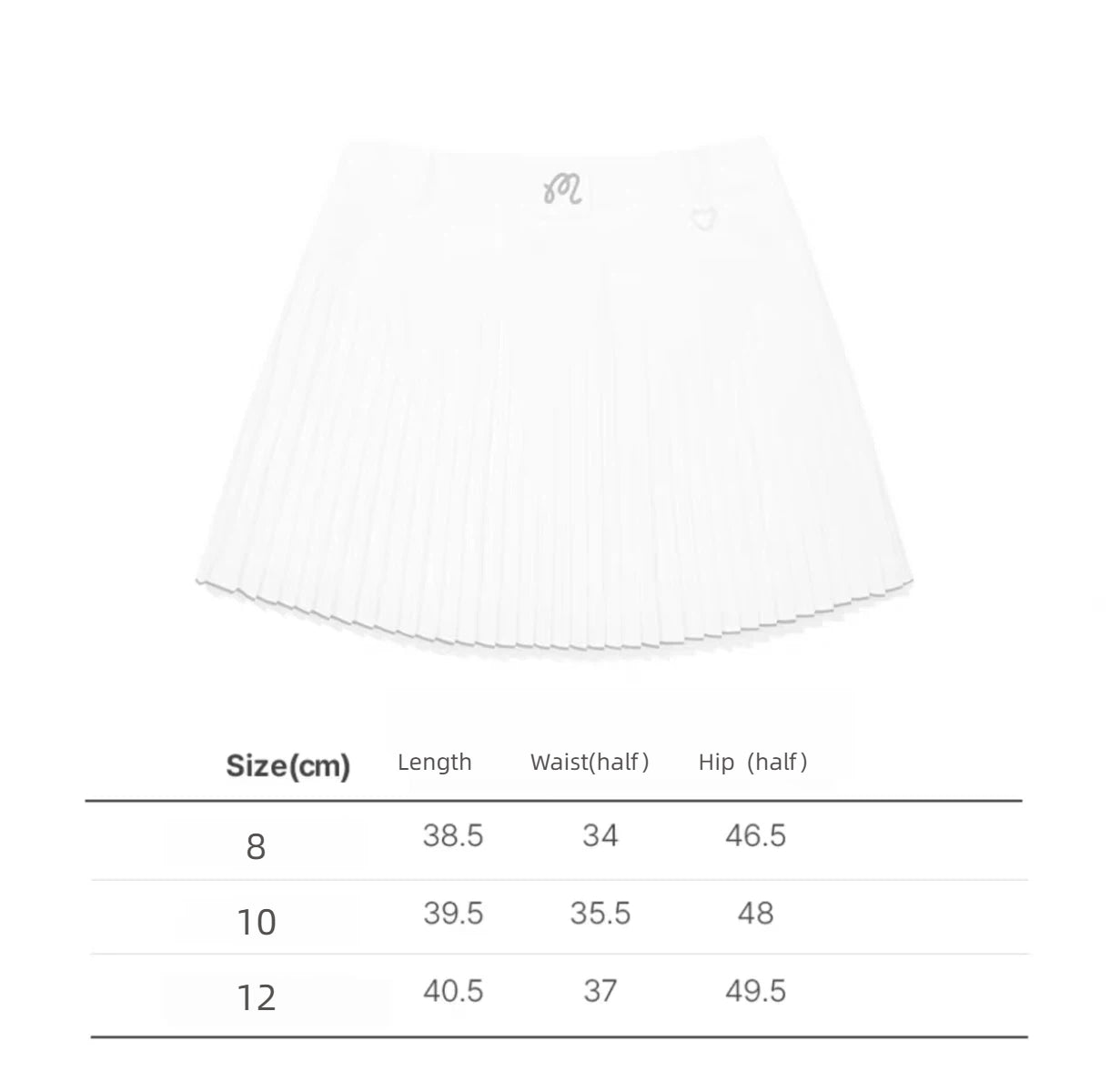 Malbon Studio Seoul Wrap Pleated Skirt Navy Blue pleated golf skirt detail view
