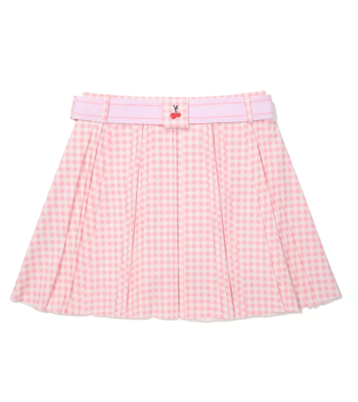 Malbon HVN Joelle Skirt Pink golf skirt front view