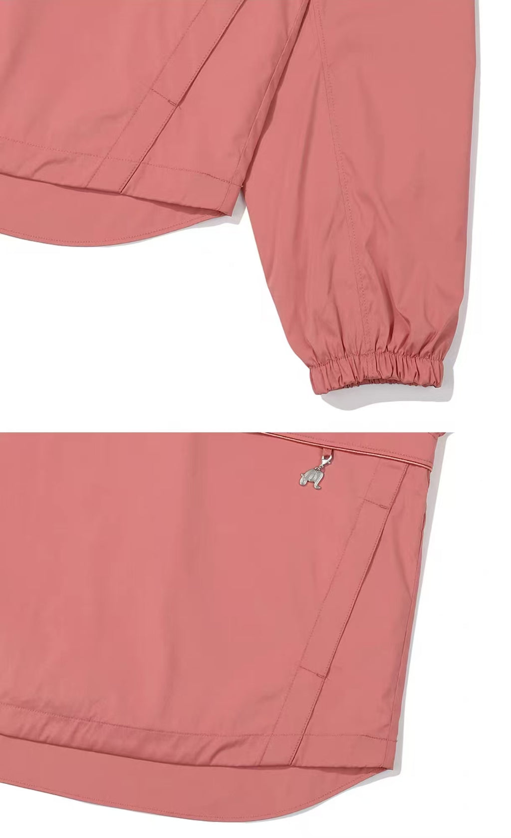 Malbon Golf Women’s Quarter-zip Hooded Windproof Jacket