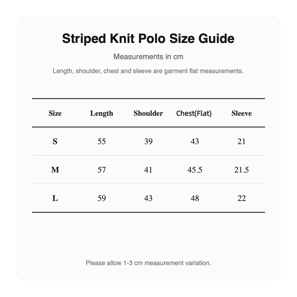 Malbon Striped Knit Polo White size chart