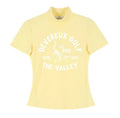 Devereux Golf Women’s Lightweight Quick-Dry Mock Neck Golf Shirt in Yellow - product view