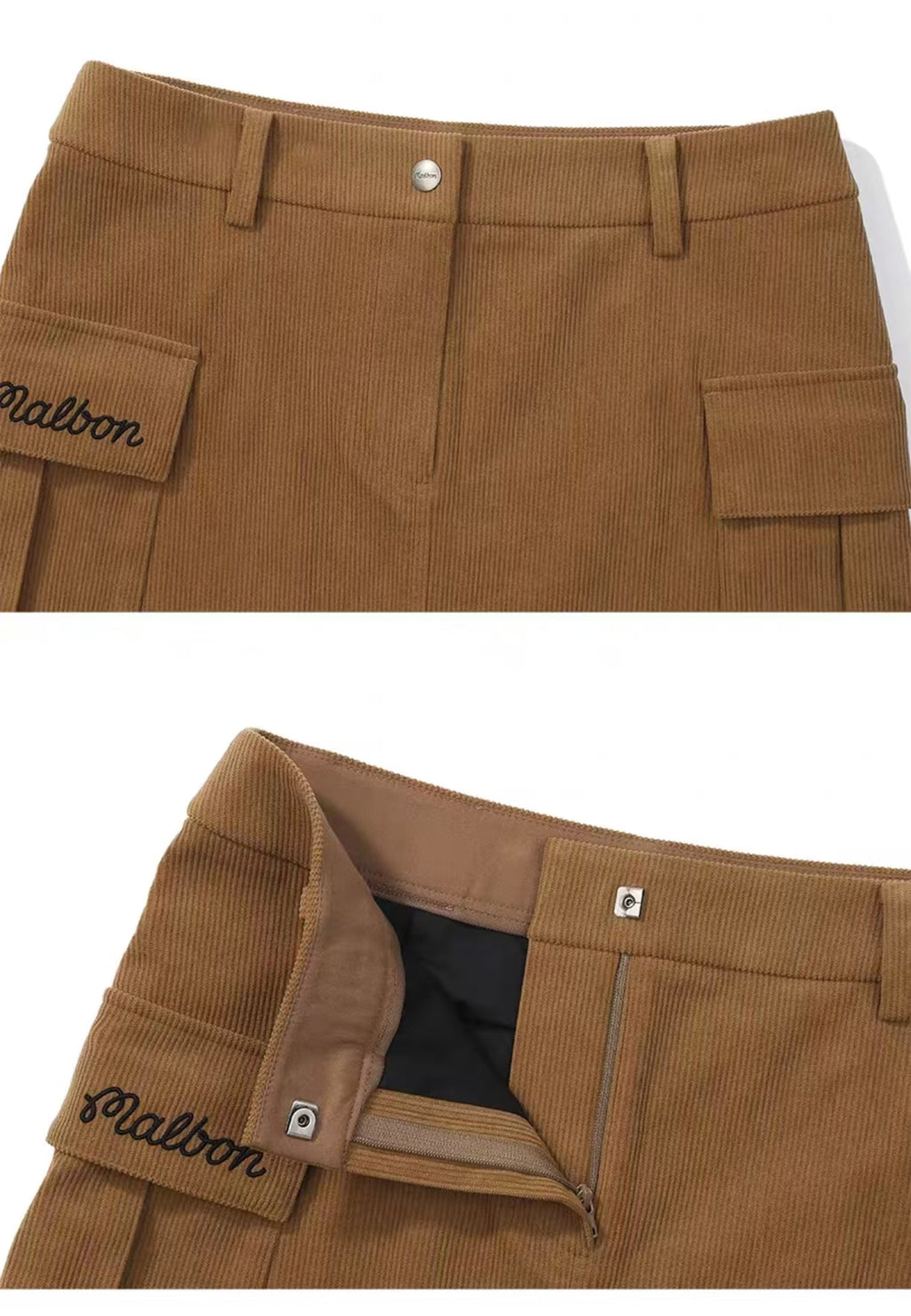 Malbon Golf Women’s Corduroy Cargo A-Line Skort