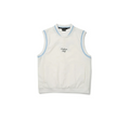 Malbon Men's Golf Vest - Casual Sport Sleeveless Outerwear White front view