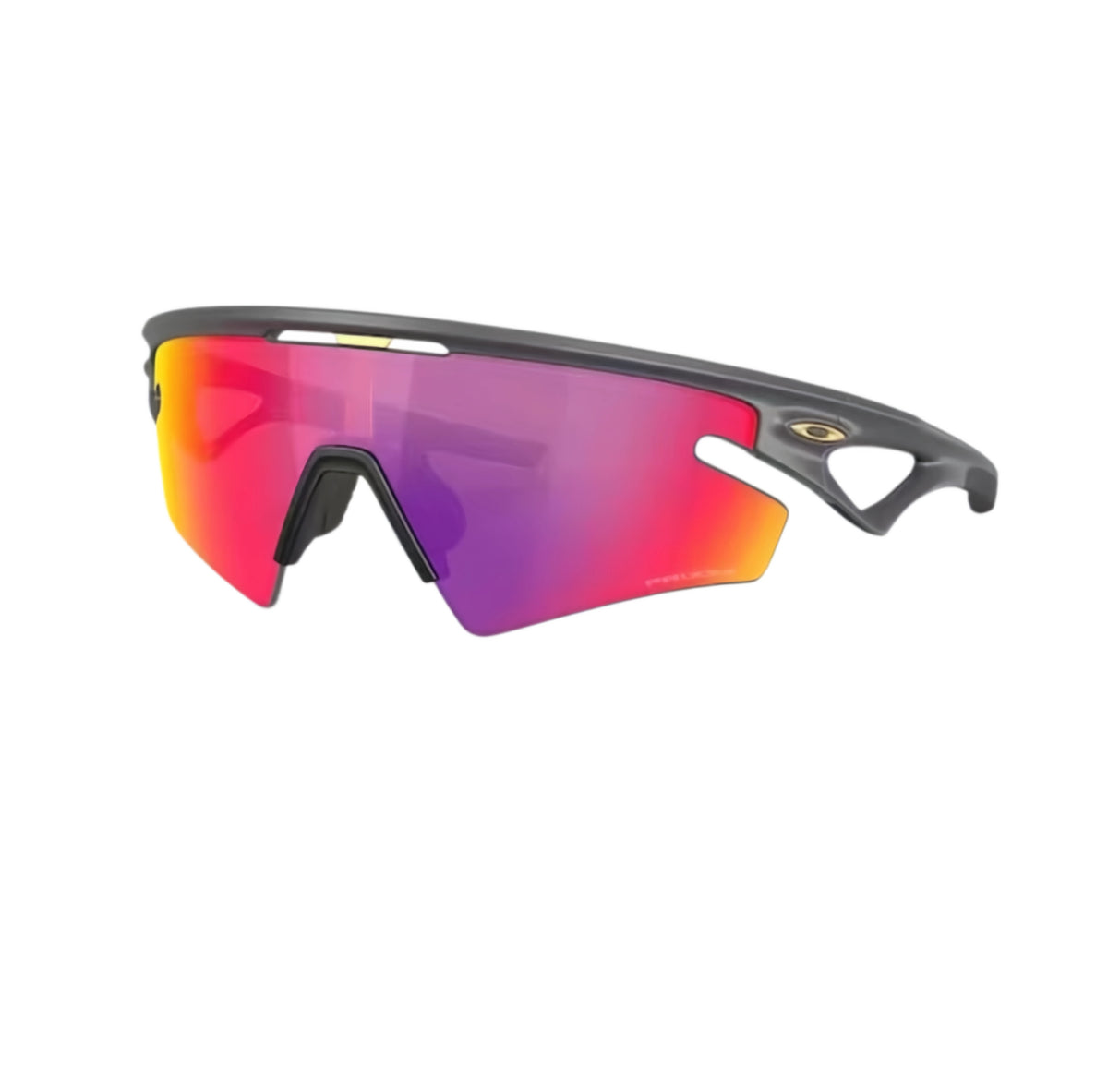 Oakley Sphaera Strike sunglasses with black frame and red-purple shield lens