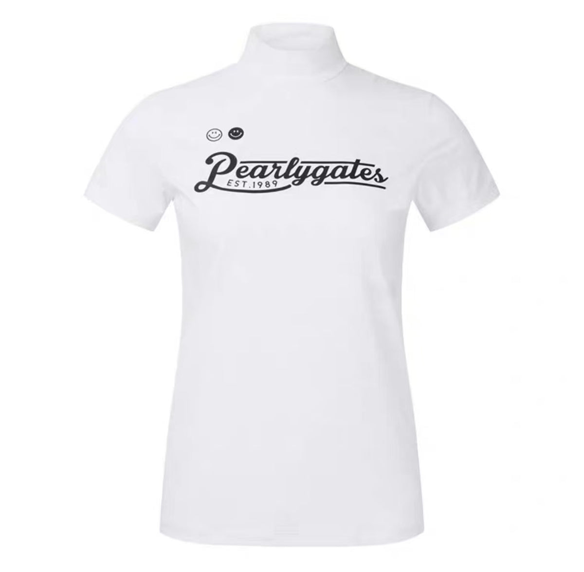 Women’s Summer Breathable Quick-Dry Sun Protection Slim Golf Shirt in White - product view