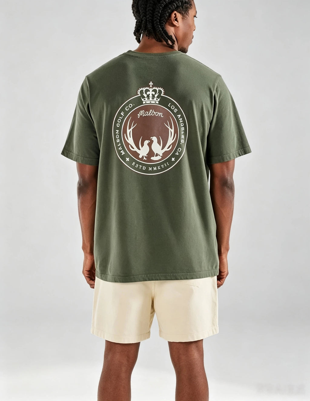 Malbon Golf Men’s Relaxed Fit Cotton Graphic T-Shirt