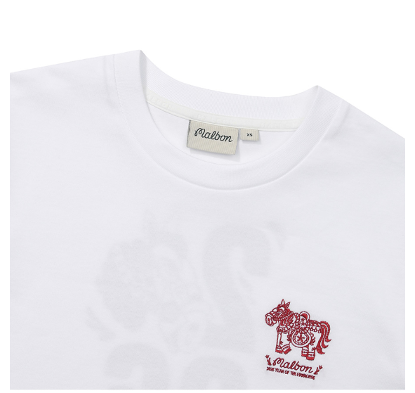 Malbon Golf Unisex Solid Logo Graphic T-Shirt