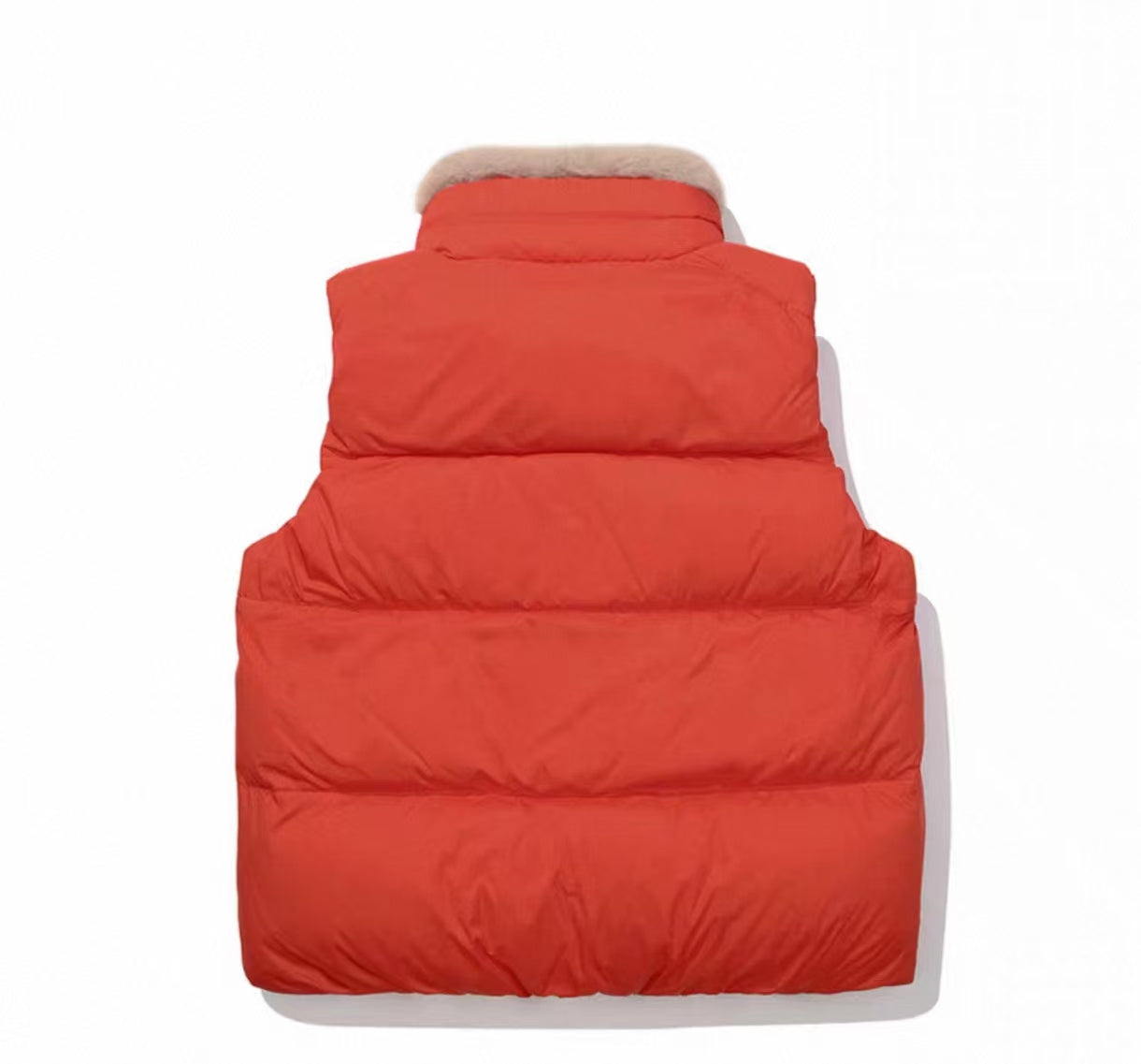 Malbon Golf Women’s Lightweight Thermal Down Vest orange back view