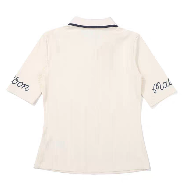 Malbon women's cooling slim fit golf polo in Beige - image 2
