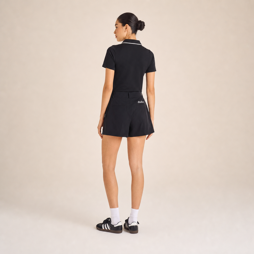 Malbon Paloma Polo Black lifestyle shot