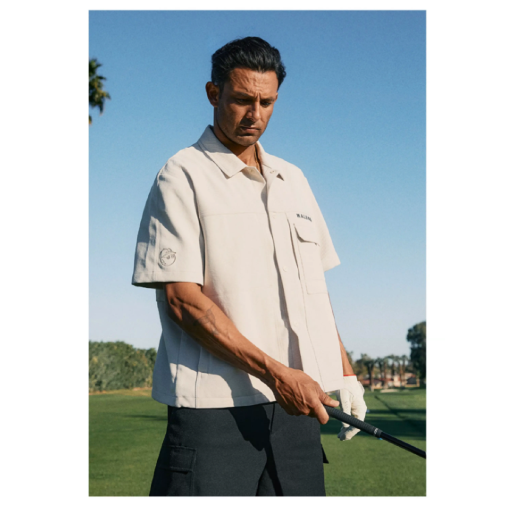 Malbon Short Sleeve Polo Shirt Beige product view